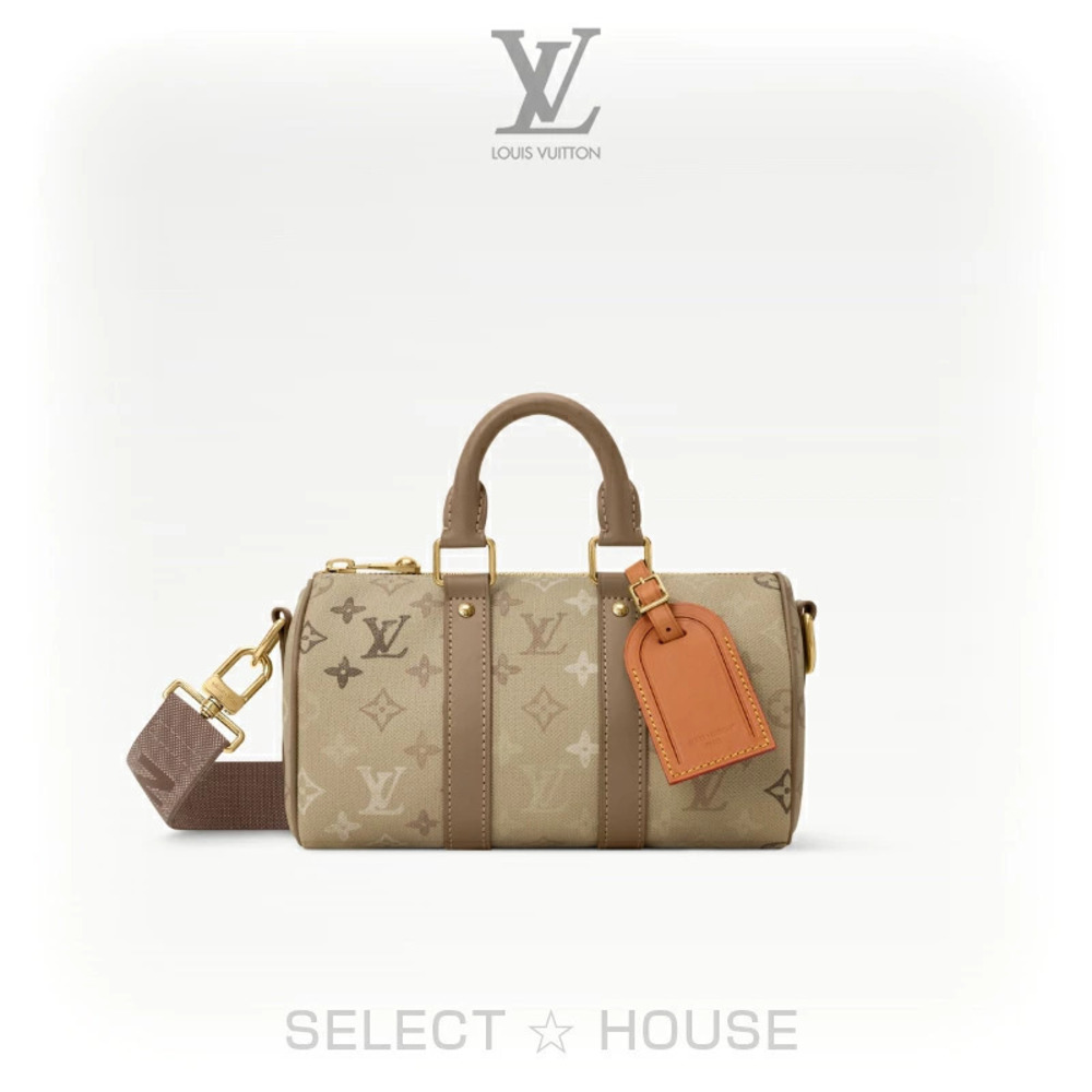 Louis Vuitton Keepall Bandouliere Travel Bag Leather Black